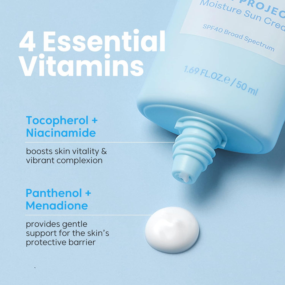 THANKYOU FARMER Sun Project Sun Cream dermatologist-tested badge signals trusted daily use