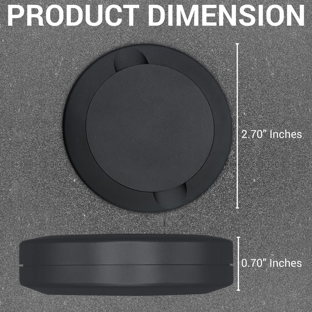 Compact and portable tin fits pockets and small bags.