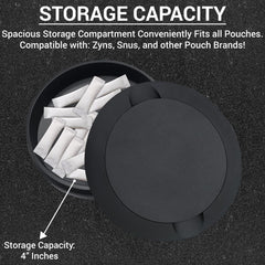 Dual-compartment design keeps flavors separate and pouches ready.