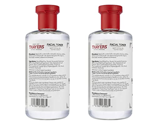 Thayers Rose Petal Toner packaging shows dual-pack value for daily use.