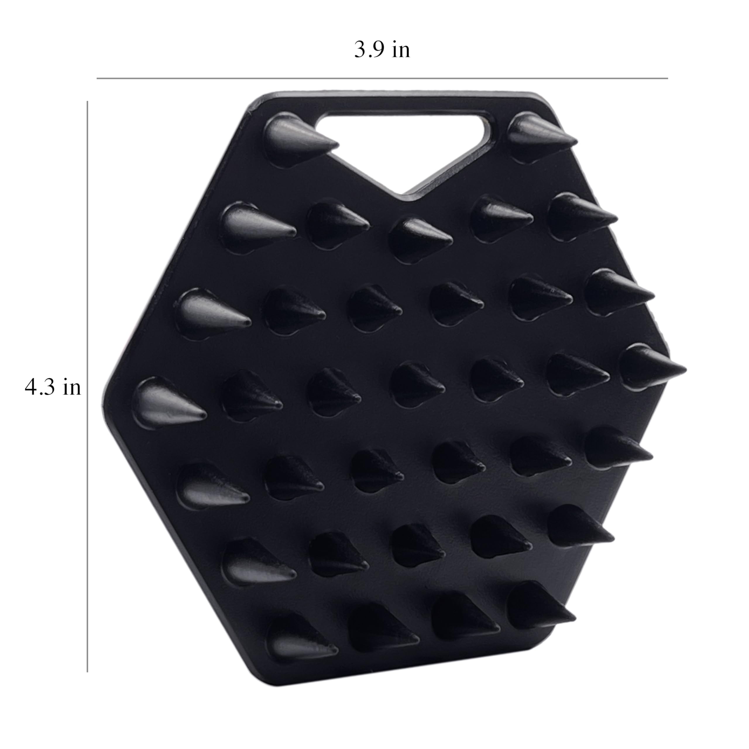 The BEARD BLACK scrubber targets beardruff removal through mild exfoliation.