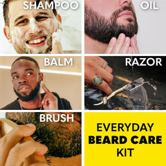 The Beard Club beard shampoo bottle ready to cleanse, refresh, and hydrate your beard.