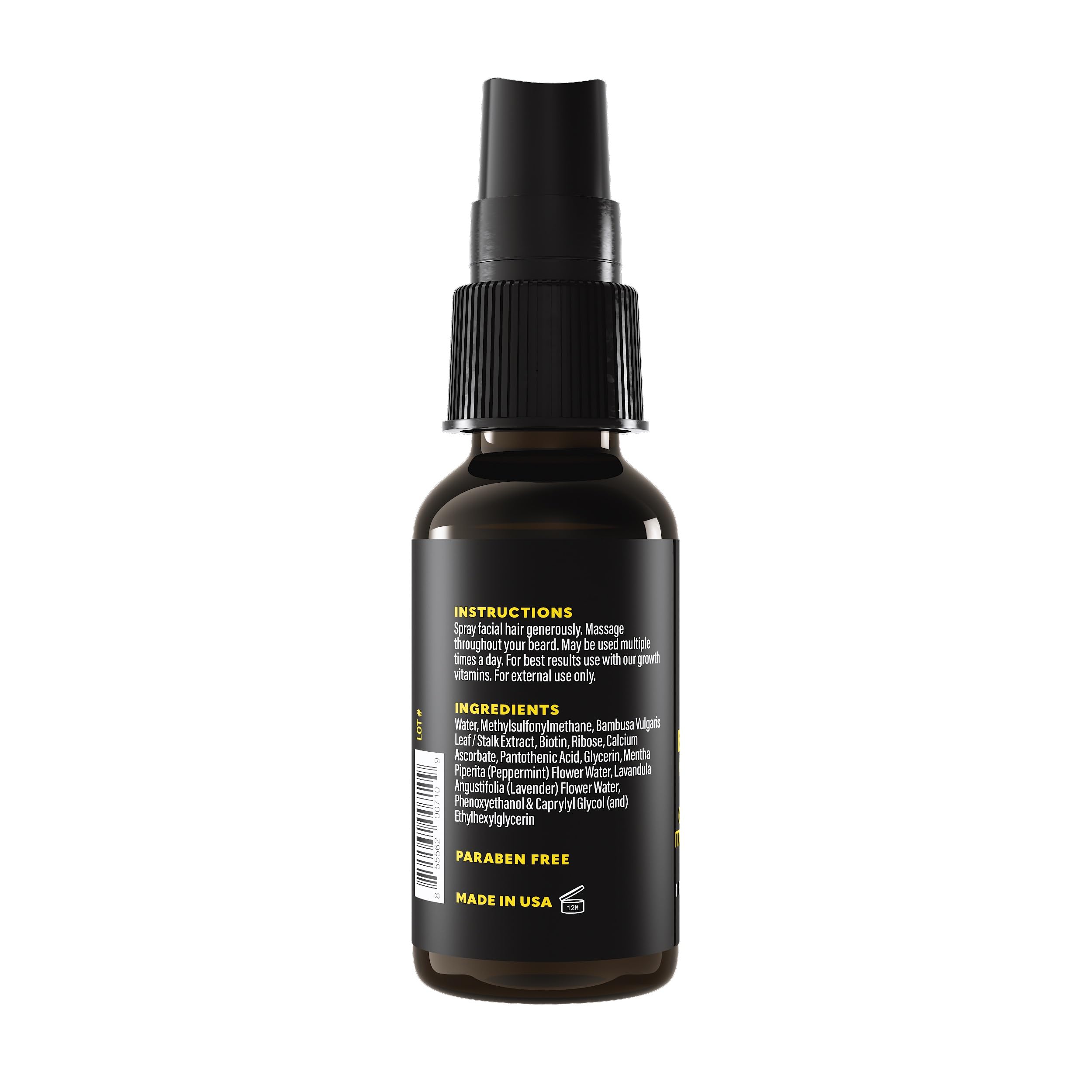 The Beard Club Biotin Vitamin Spray safe for all skin and beard types.