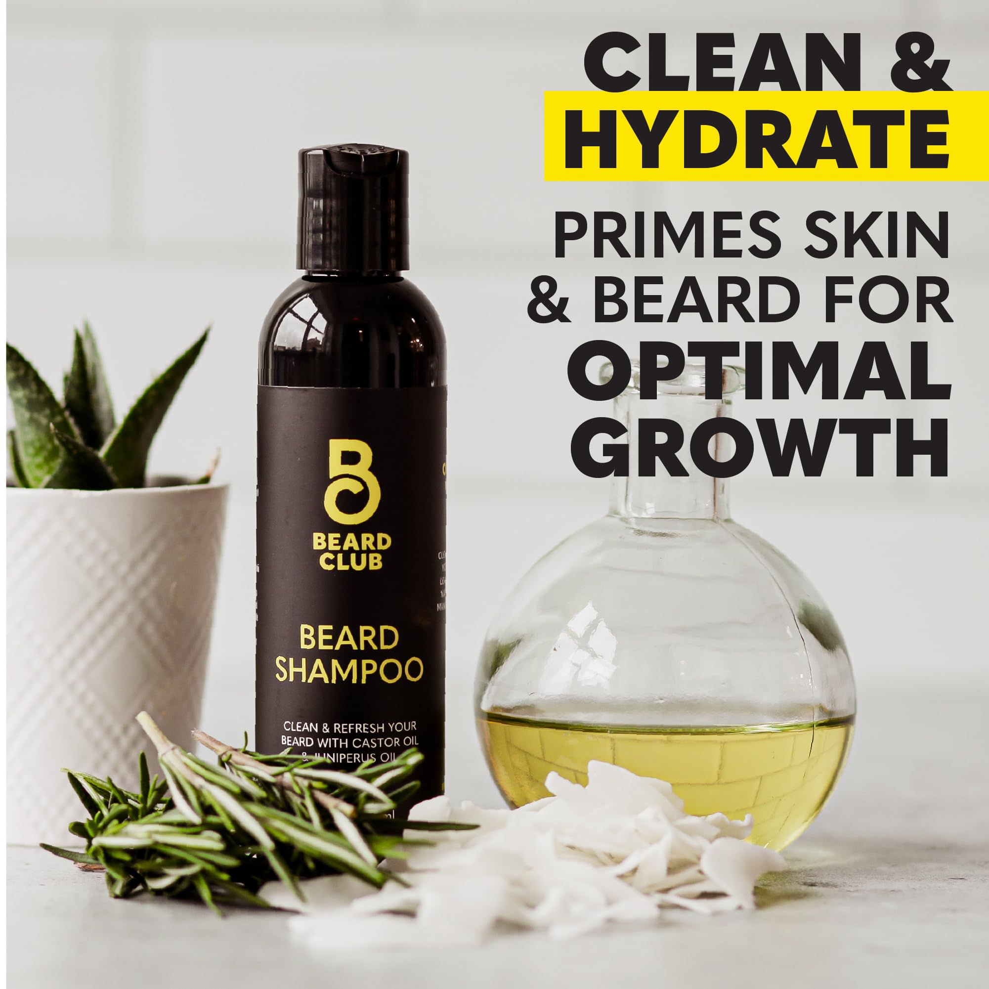 The Beard Club boar bristle beard brush evenly distributes oil and reduces itch.