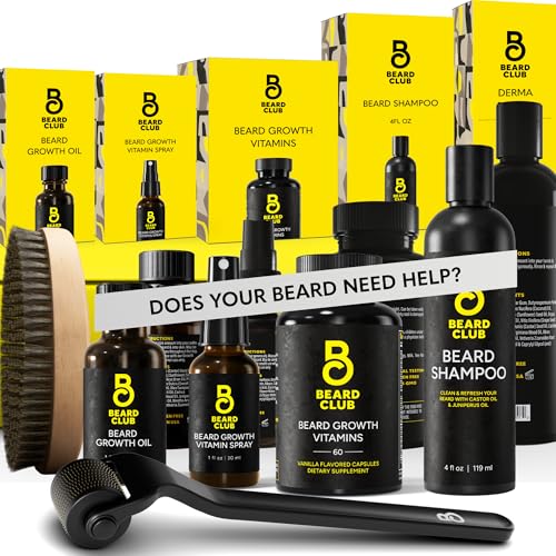 The Beard Club derma roller close-up with titanium needles for facial skin refreshment