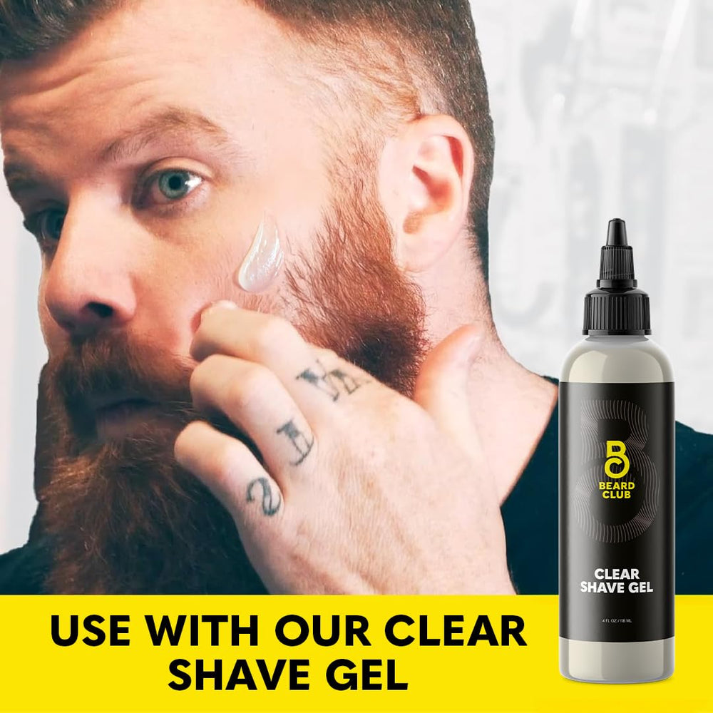 The Beard Club leather case keeps blades organized and protected.