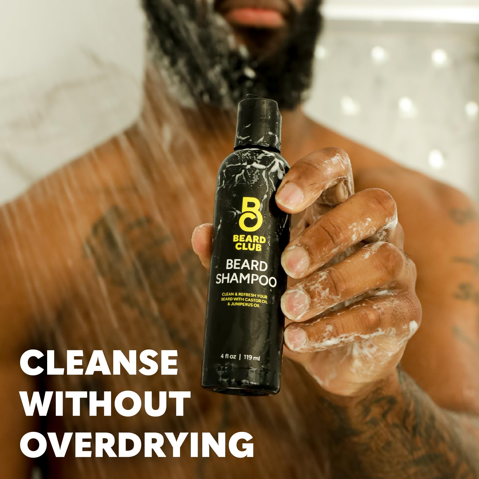 The Beard Club Original Beard Shampoo cruelty-free label signals ethical grooming