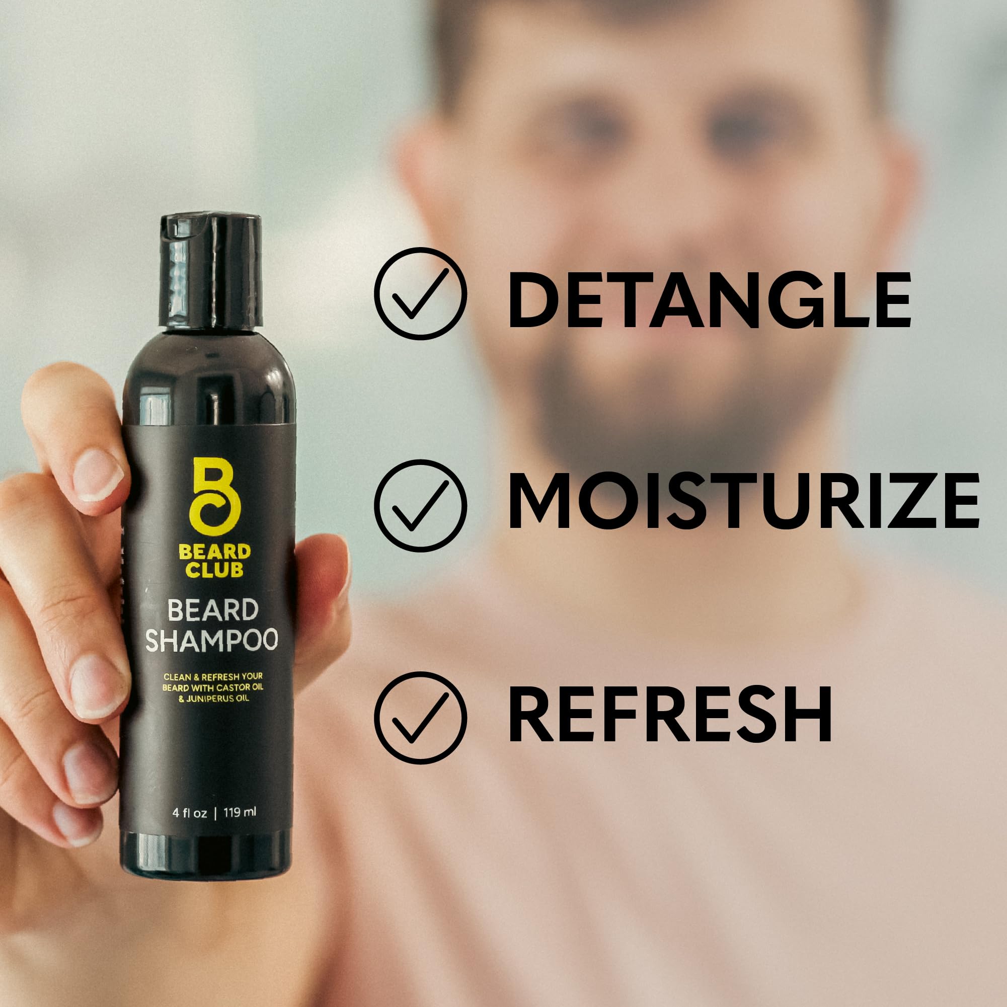 The Beard Club Original Beard Shampoo lather demonstrates gentle cleansing while preserving natural oils