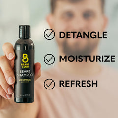 The Beard Club Original Beard Shampoo lather demonstrates gentle cleansing while preserving natural oils