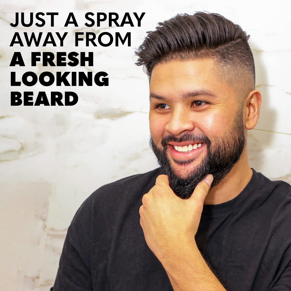 The Beard Club Riptide application on beard for quick, smooth styling.
