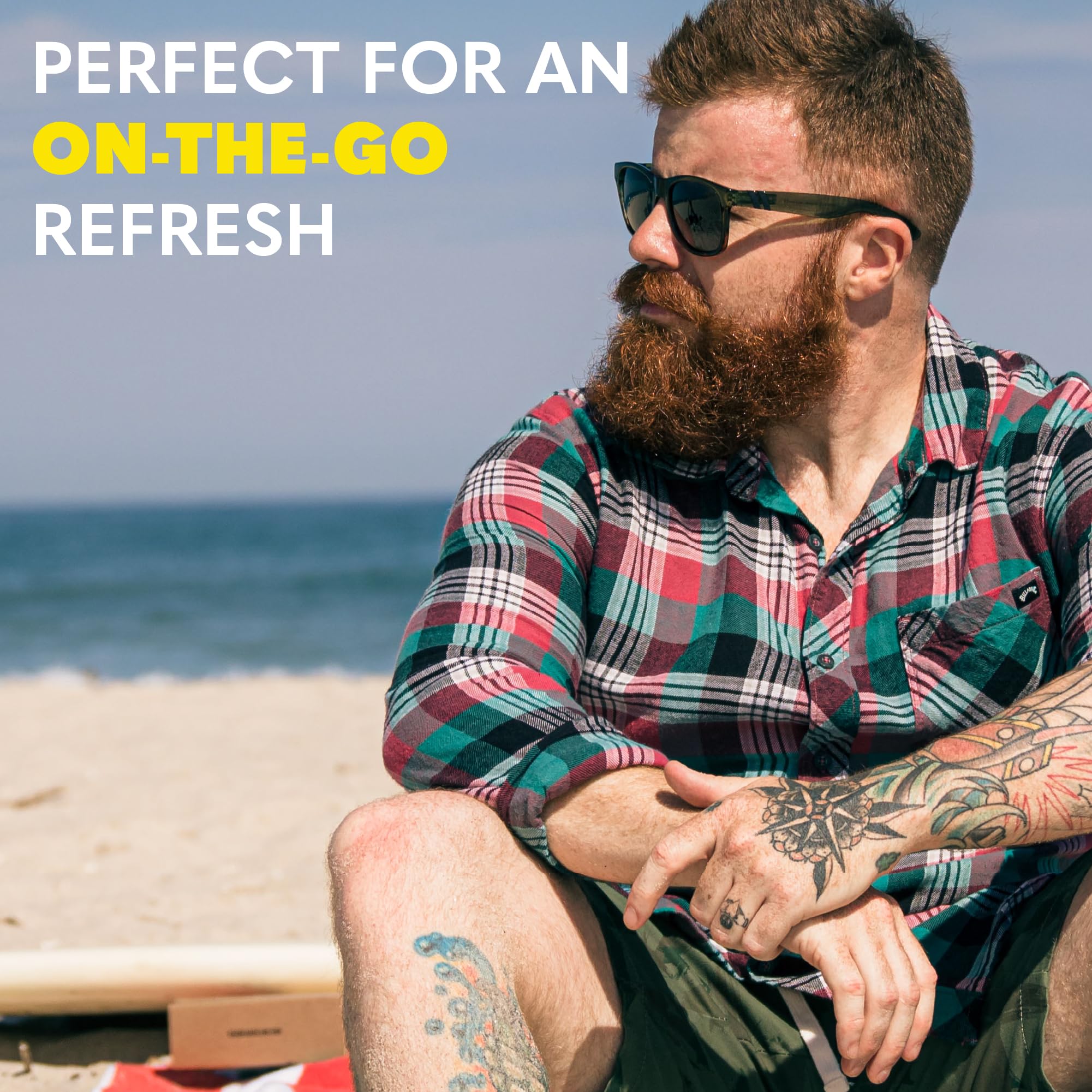 The Beard Club Riptide controls frizz for tame, manageable beards.