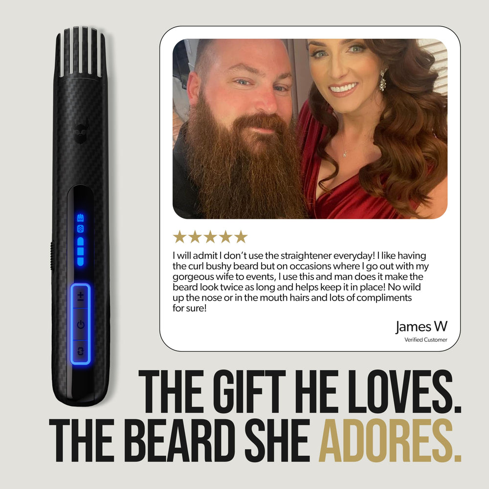 The Beard Struggle Carbon X Heated Brush Mag X base emphasizes quick charging and portability