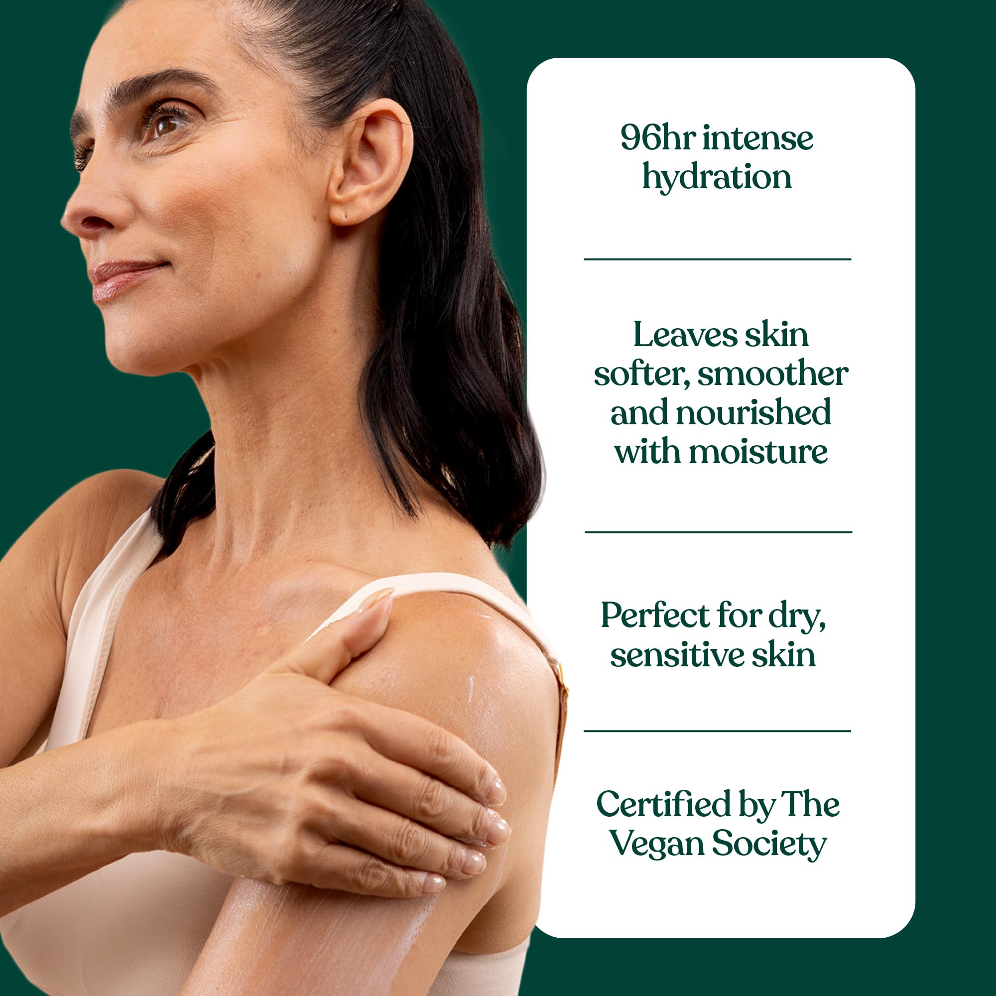 The Body Shop logo with product jar signals vegan skincare choice.