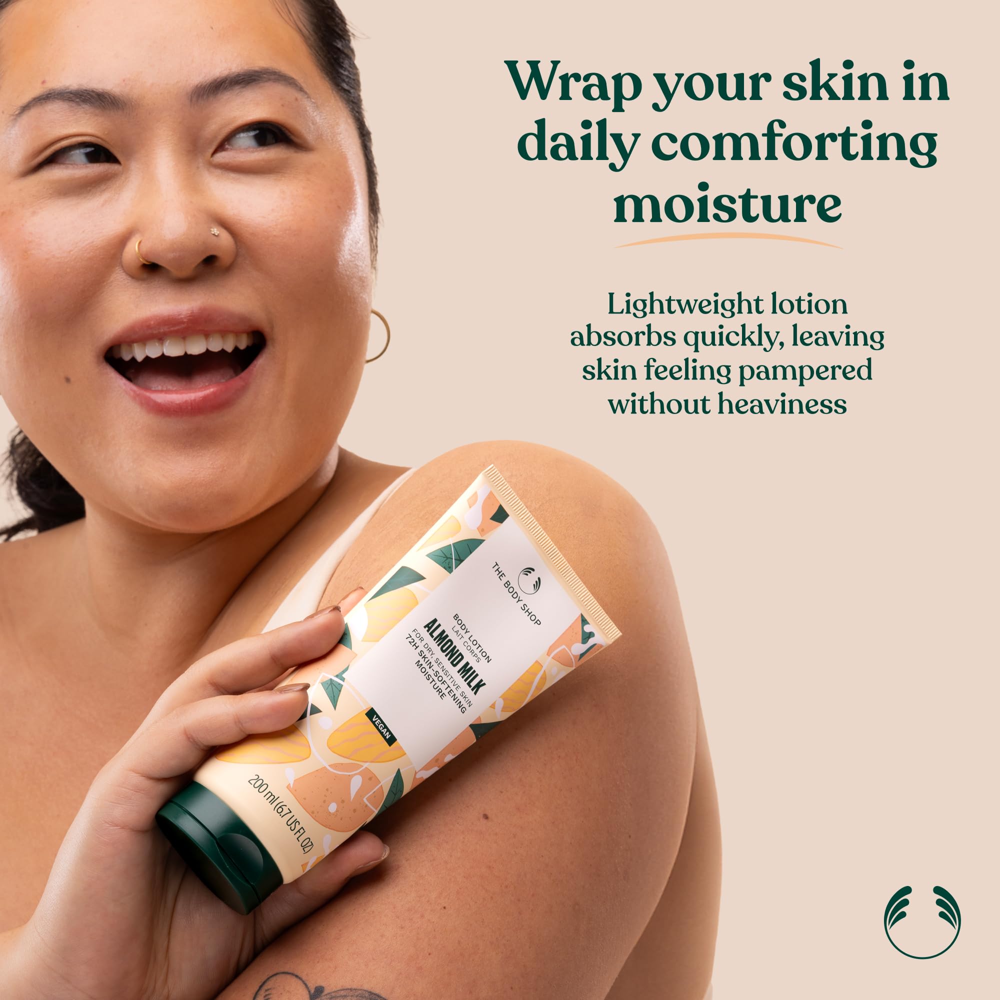 Lotion applied on skin showing smooth, absorbed feel without residue.