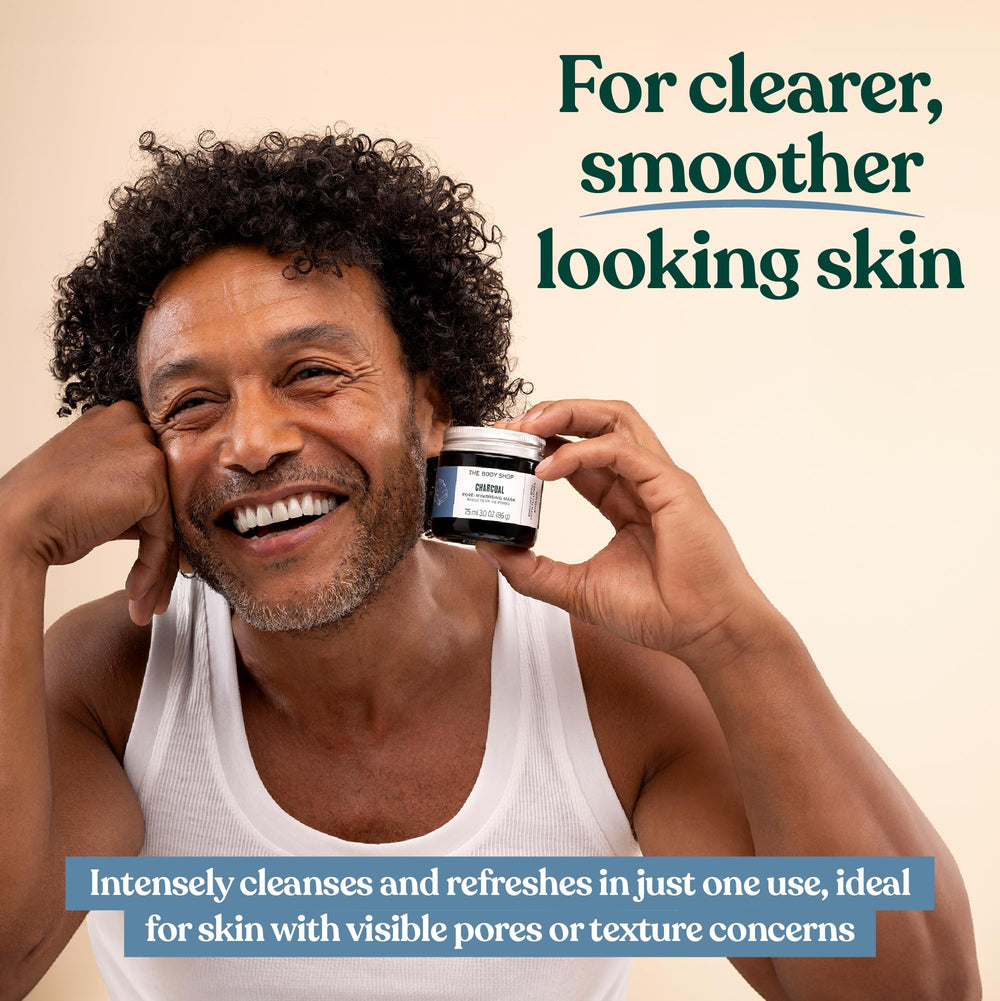 The Body Shop application image demonstrates a thin layer for at-home spa-like ritual