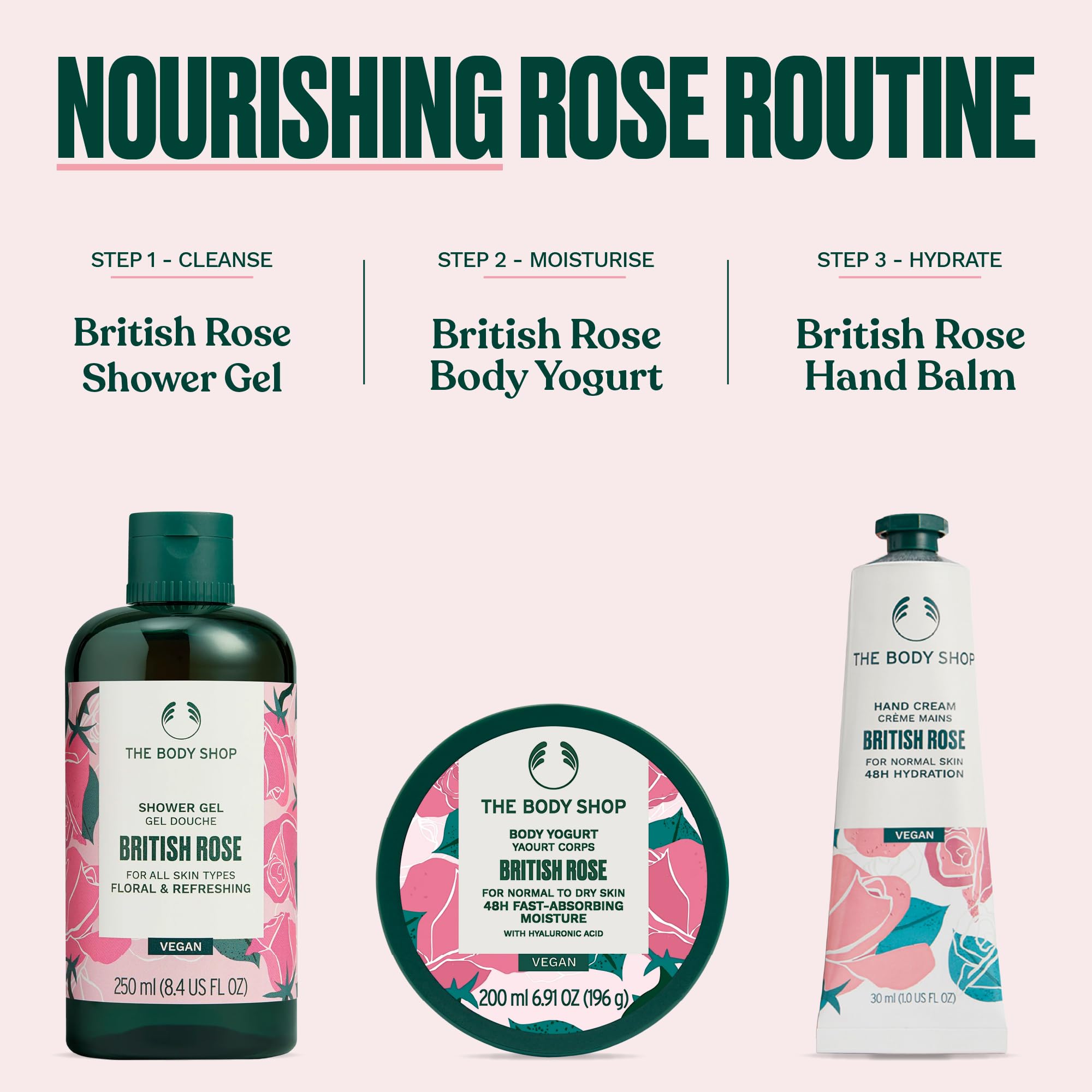 The Body Shop British Rose Body Yogurt rose aroma evokes a bouquet-like scent