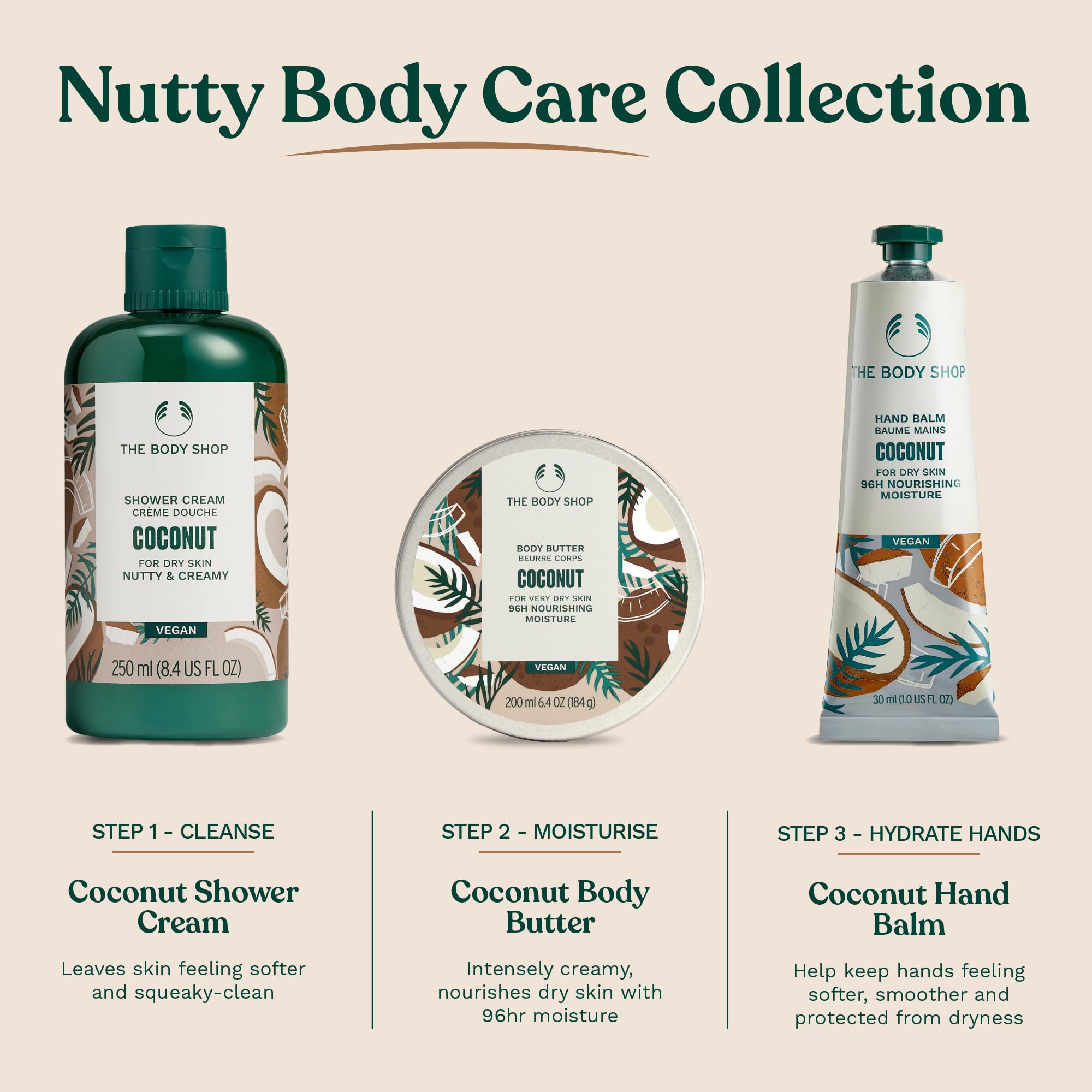 The Body Shop Coconut Body Butter glows softly on skin for a natural-looking radiance.
