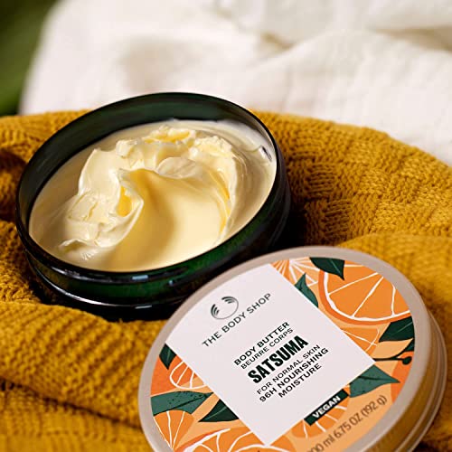 The Body Shop Coconut Body Butter swatch reveals rich texture that nourishes very dry skin.