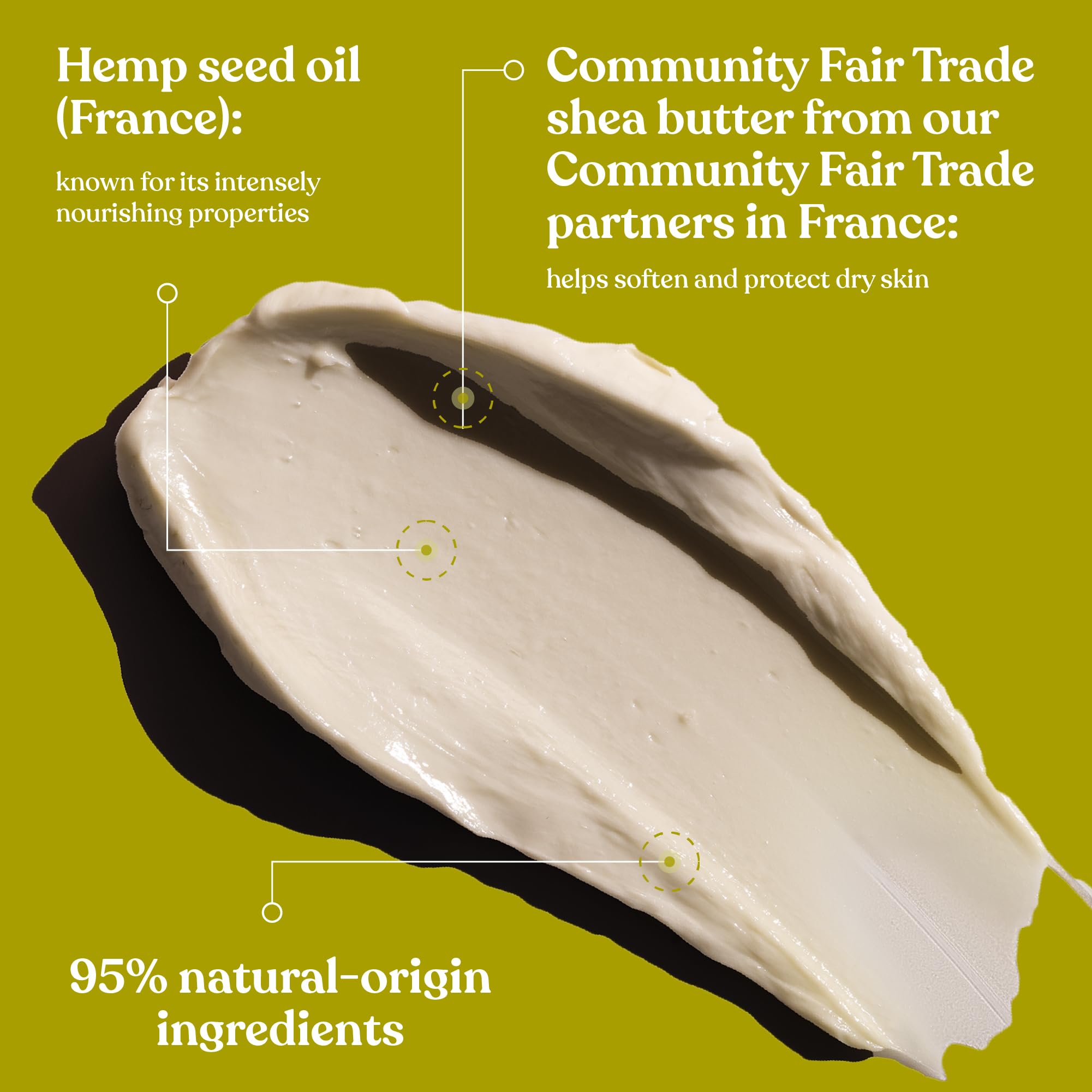 The Body Shop Hemp Foot Protector cocoa butter sheen on ultra-dry feet.