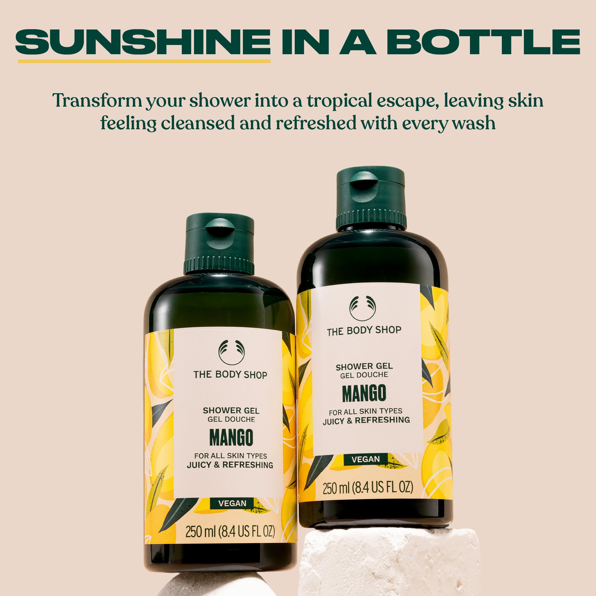 The Body Shop Mango Shower Gel lather forms a creamy foam for thorough cleansing.