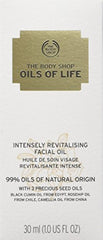 The Body Shop Oils of Life seed oils blend illustrates nourishing revitalization.