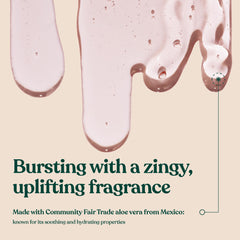The Body Shop Pink Grapefruit Shower Gel bottle with vegan certification label visible.
