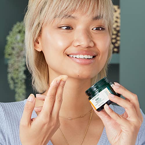 The Body Shop recyclable glass packaging emphasizes eco-friendly jar.