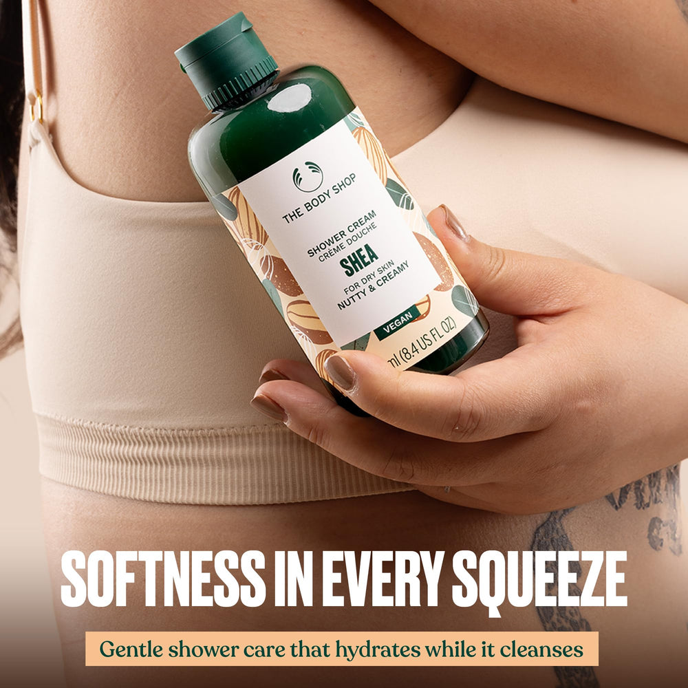 The Body Shop Shea Hand Balm 30ml tube delivers quick relief for dry hands.