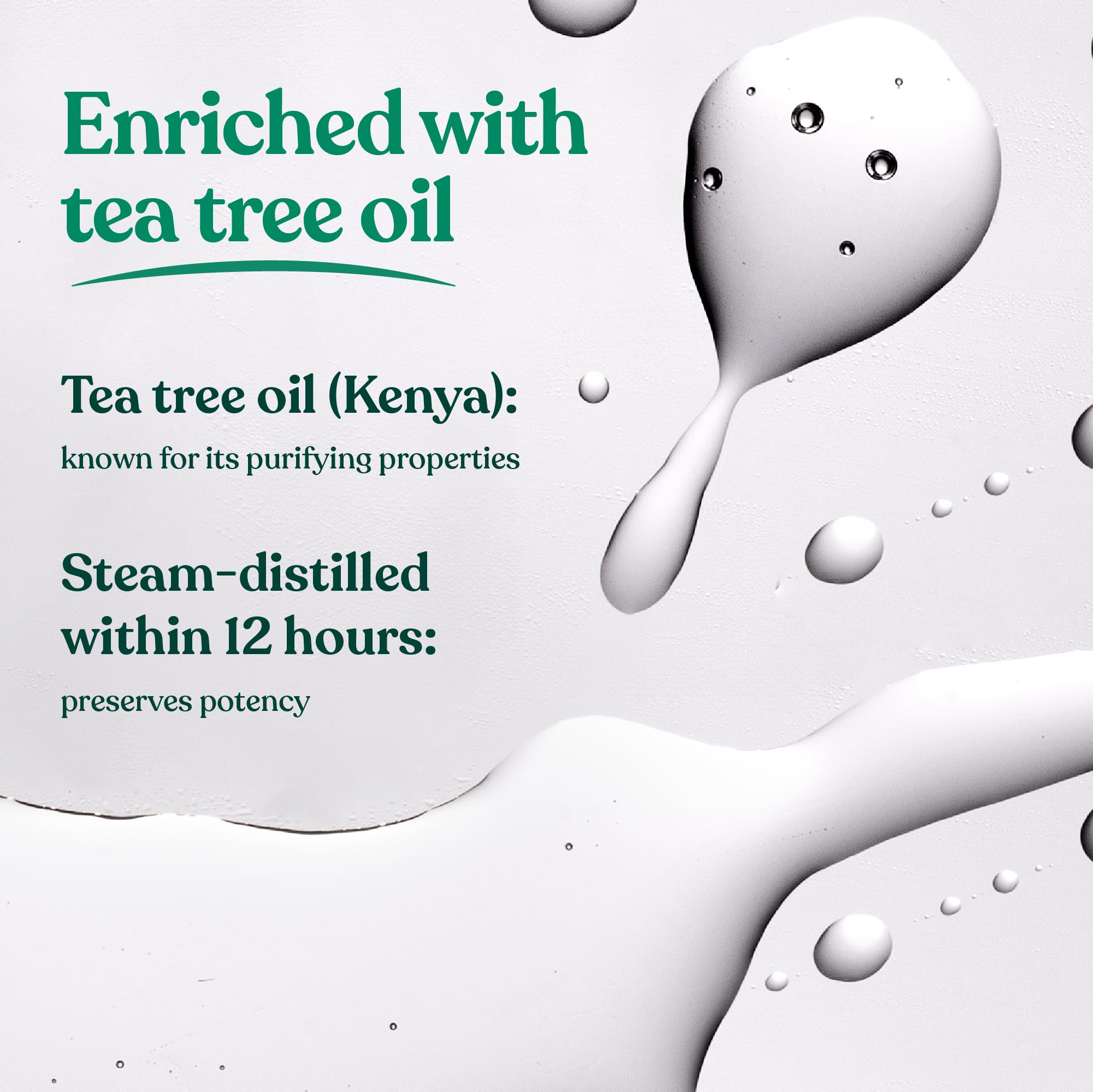The Body Shop Tea Tree Oil bottle with dropper for fast spot care