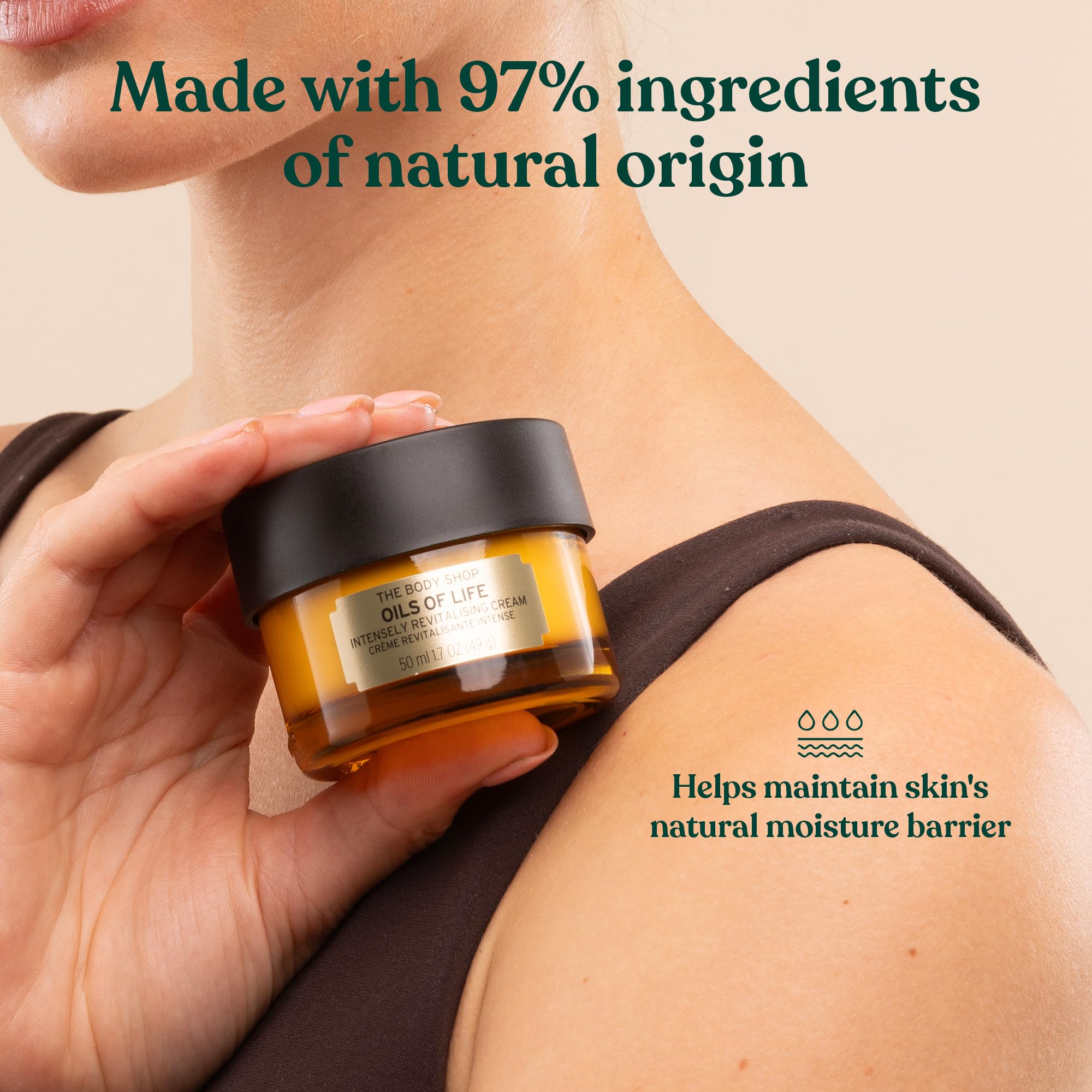 The Body Shop Tea Tree Oil leaves steam-distilled showcases purity.