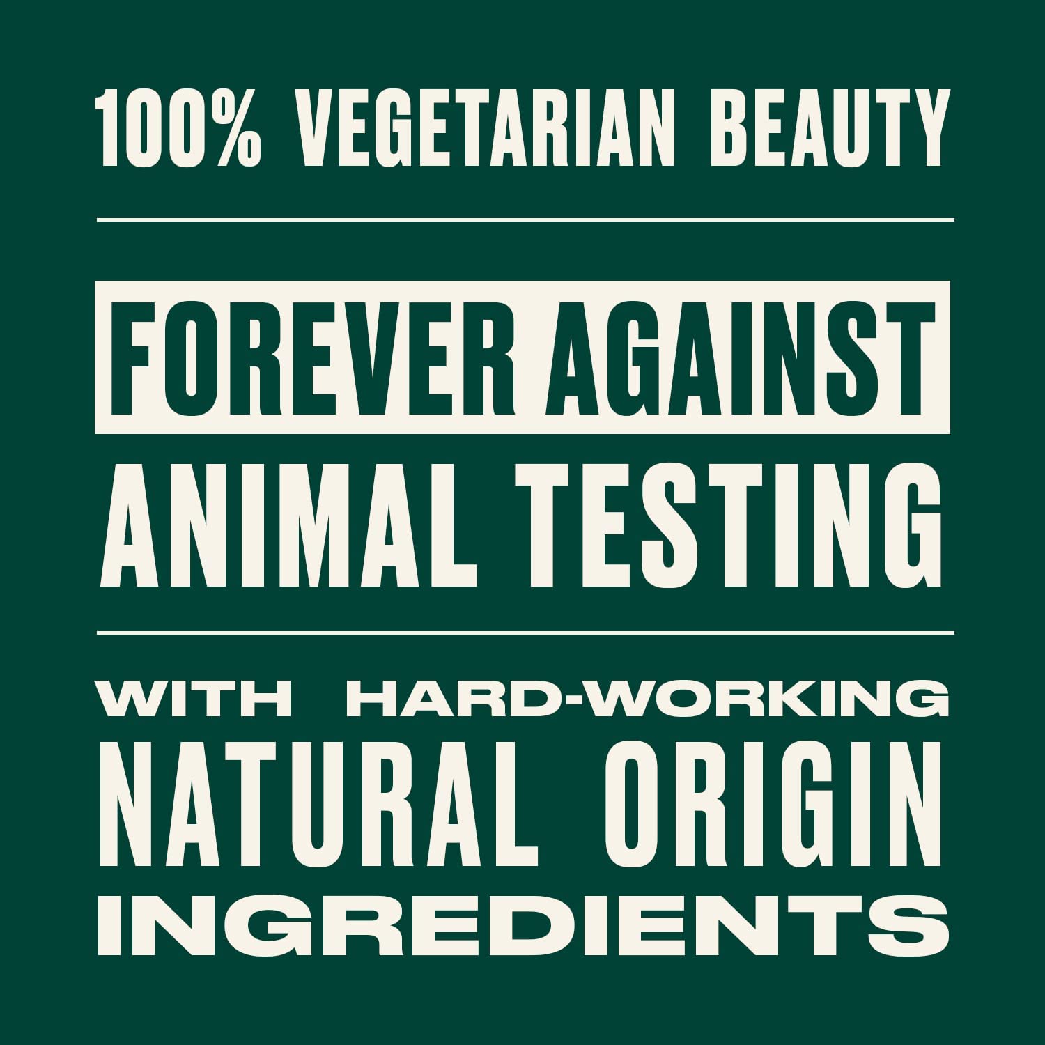 The Body Shop Tea Tree vegan packaging label promotes ethical sourcing and fair-trade tea tree oil.