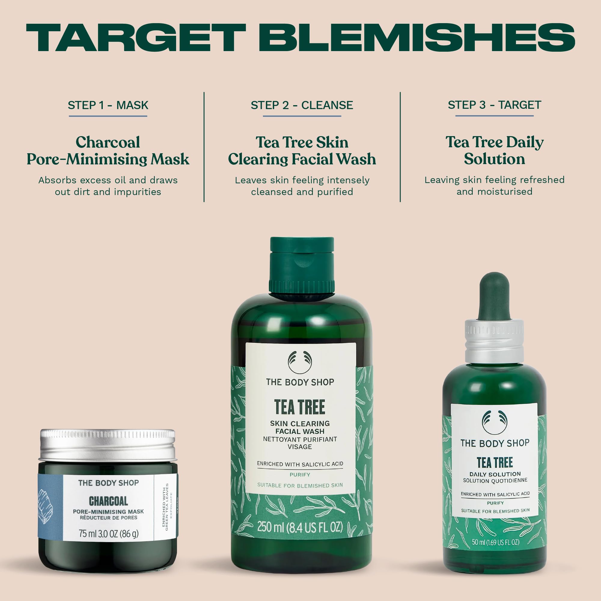 The Body Shop vegan symbol confirms plant-based, cruelty-free skincare option