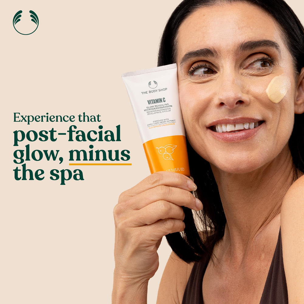 The Body Shop Vitamin C Glow Boosting Microdermabrasion a DIY spa moment at home