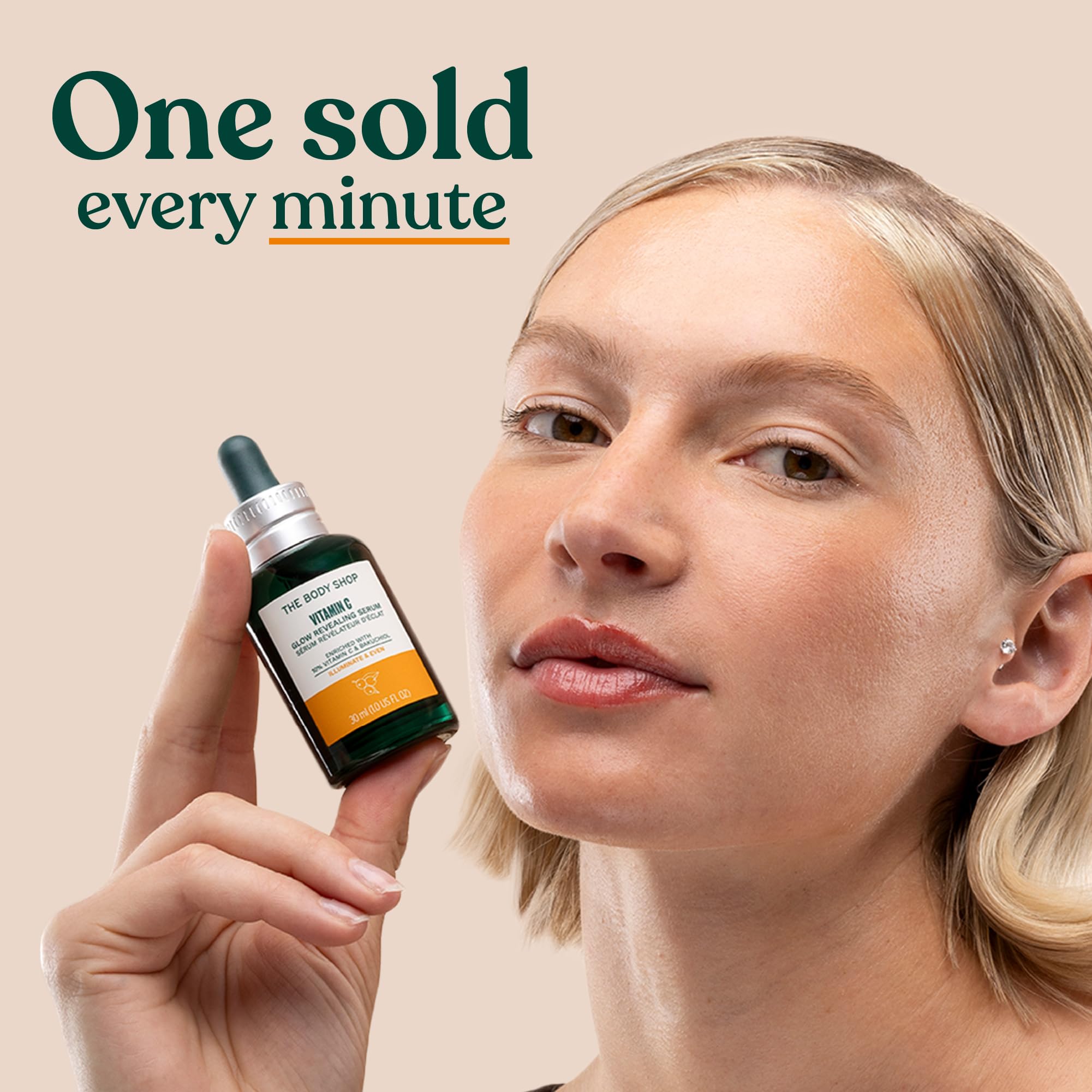 The Body Shop Vitamin C Glow Revealing Serum glow effect on skin