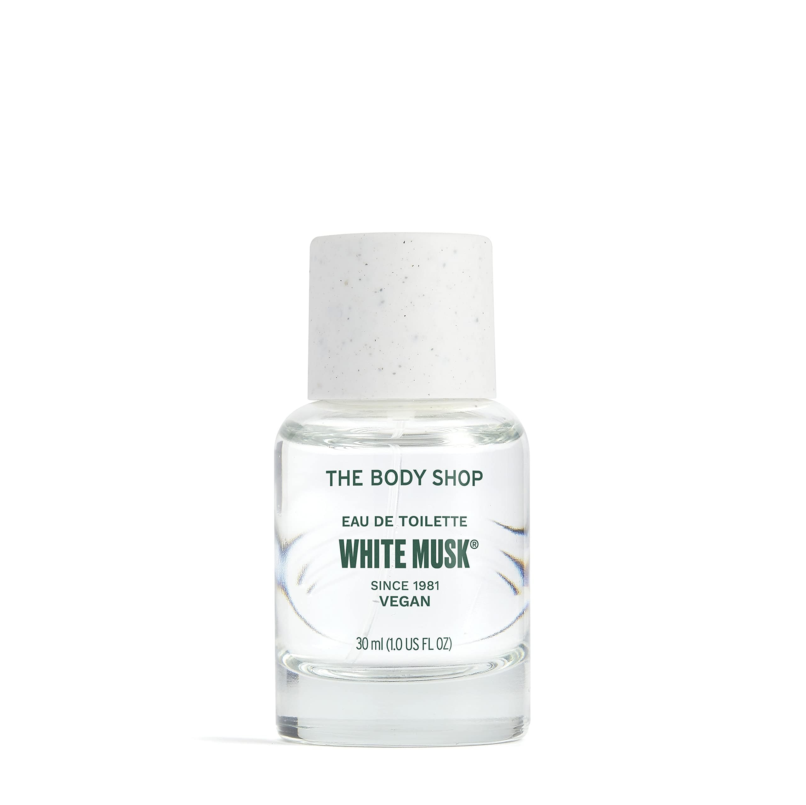 The Body Shop White Musk EDT bottle front with versatile daily wear appeal.