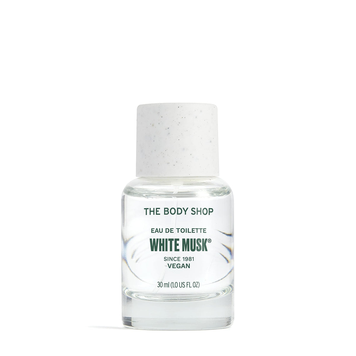 The Body Shop White Musk EDT bottle front with versatile daily wear appeal.