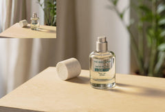 The Body Shop White Musk EDT note visuals suggesting vanilla, jasmine, and musk harmony.