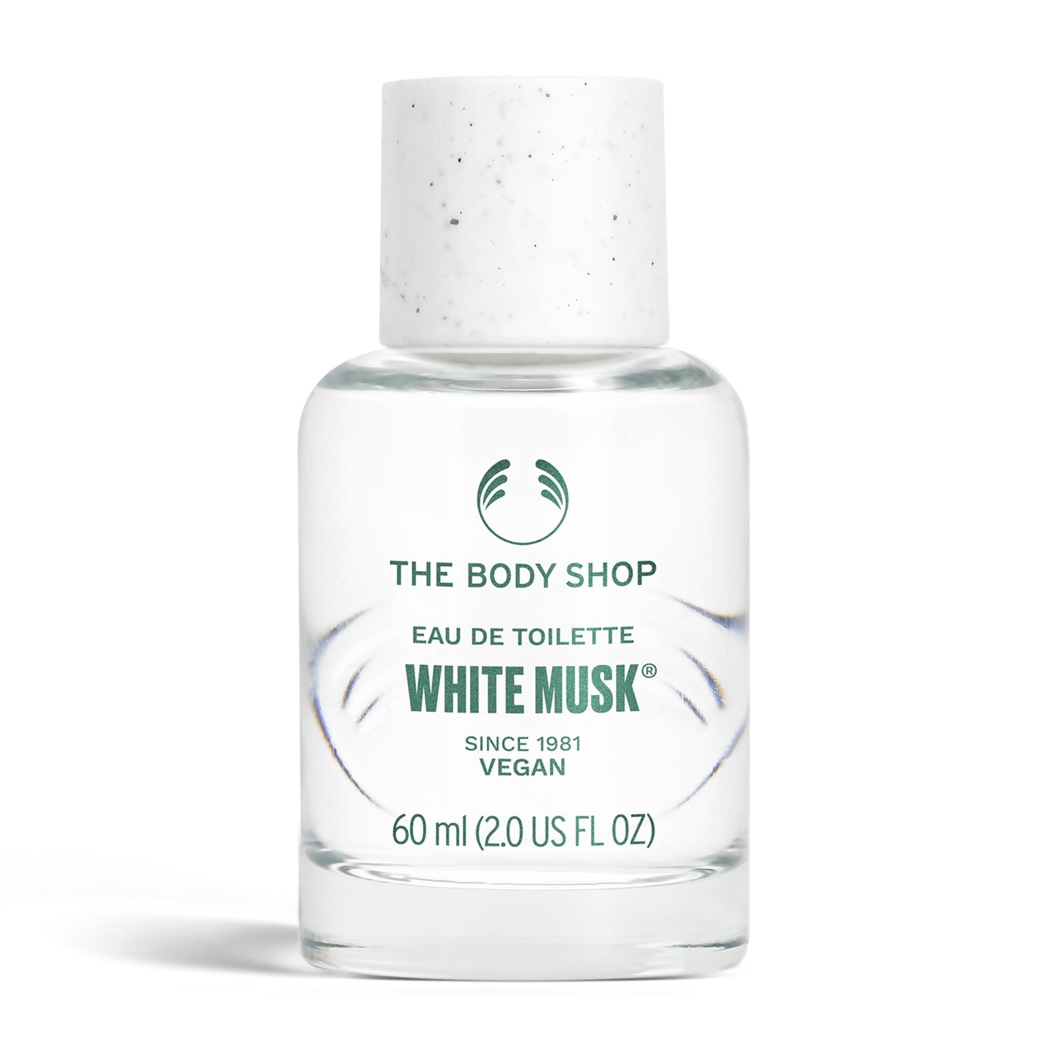 The Body Shop White Musk EDT bottle front shows a fresh floral musk profile for daily confidence.