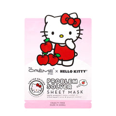 The Crème Shop Hello Kitty apple-witch hazel mask enhances brightness and clarity.