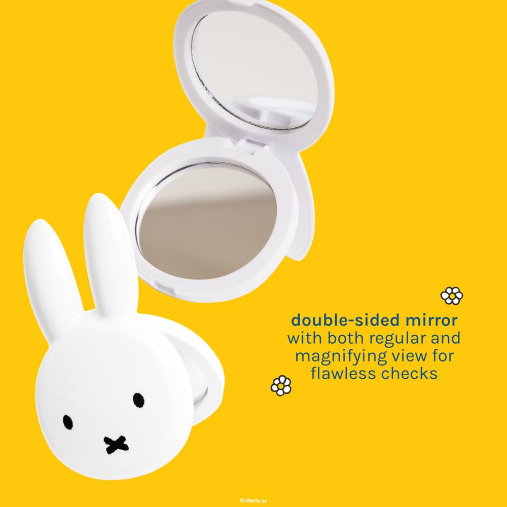 The Crème Shop Miffy durable build mirrors clear reflection for everyday use.
