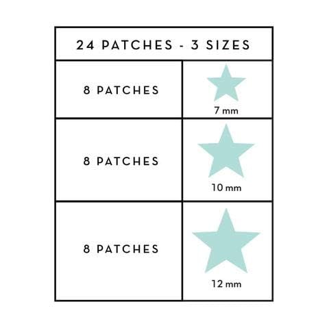 The Crème Shop star shape patch infused with witch hazel for soothing relief around blemishes.