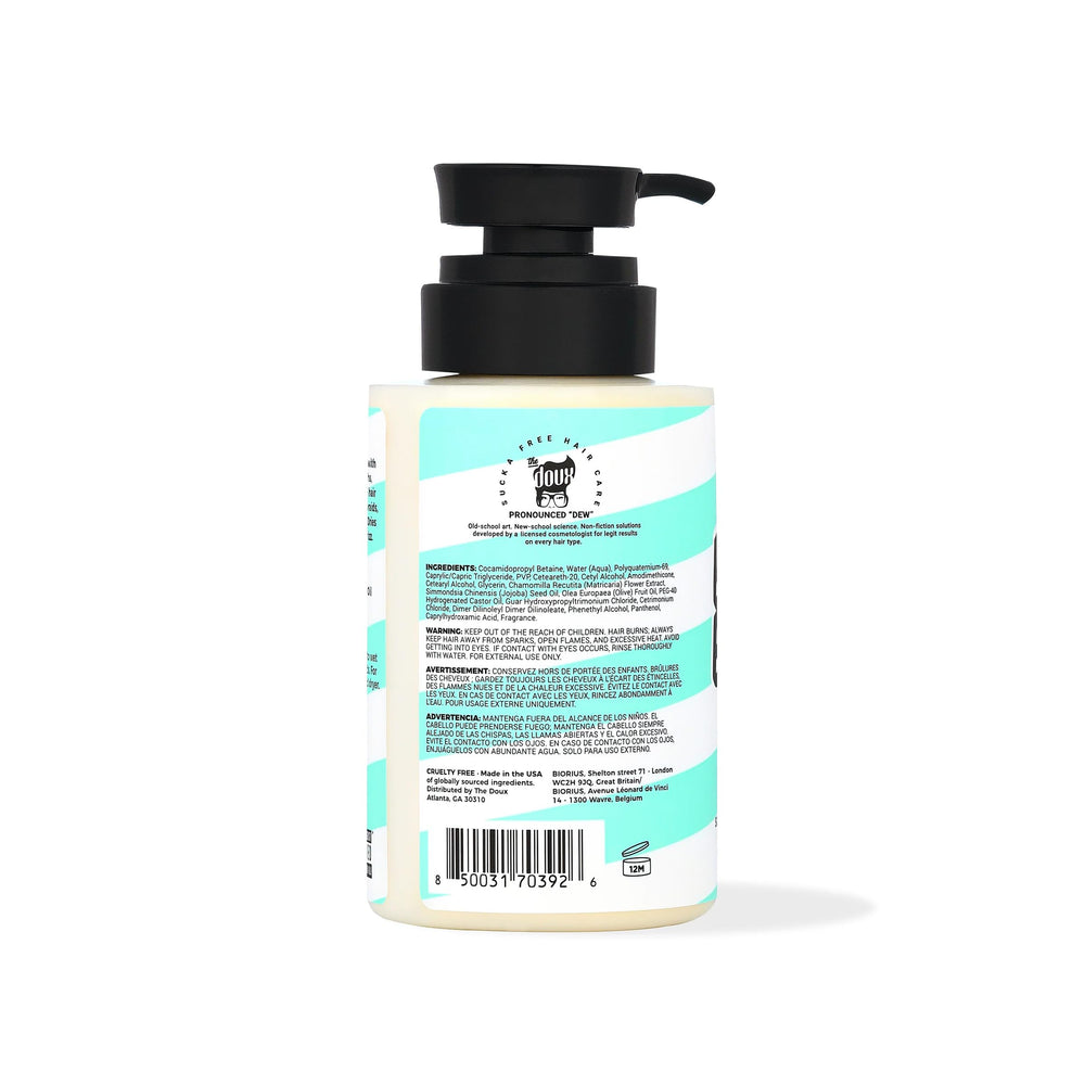 The Doux Bonita Bubble Balm foam application demonstrates cream-to-foam texture with flexible hold.
