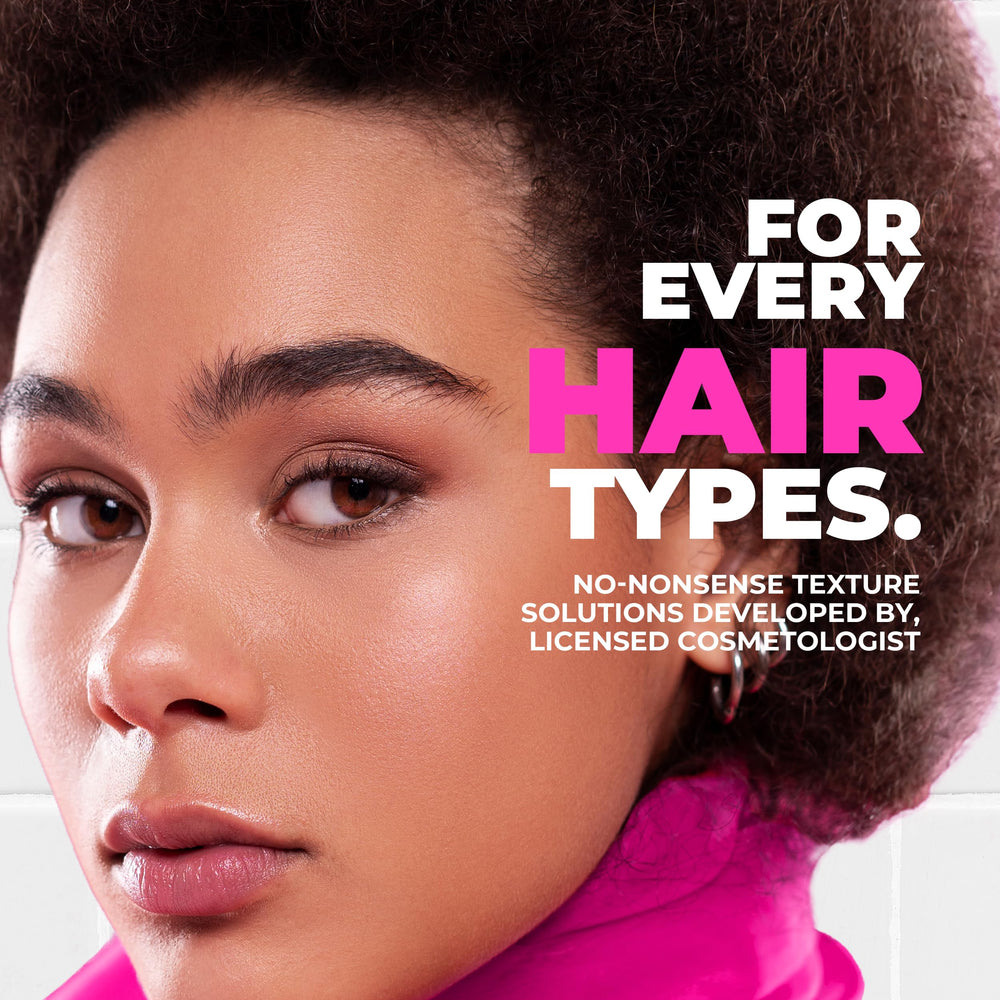 The Doux ONE LOVE product on shower shelf highlights sulfate- and paraben-free care.