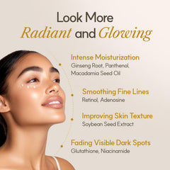 The Face Shop Ginseng Glow Eye Serum application tip demonstrating gentle eye use