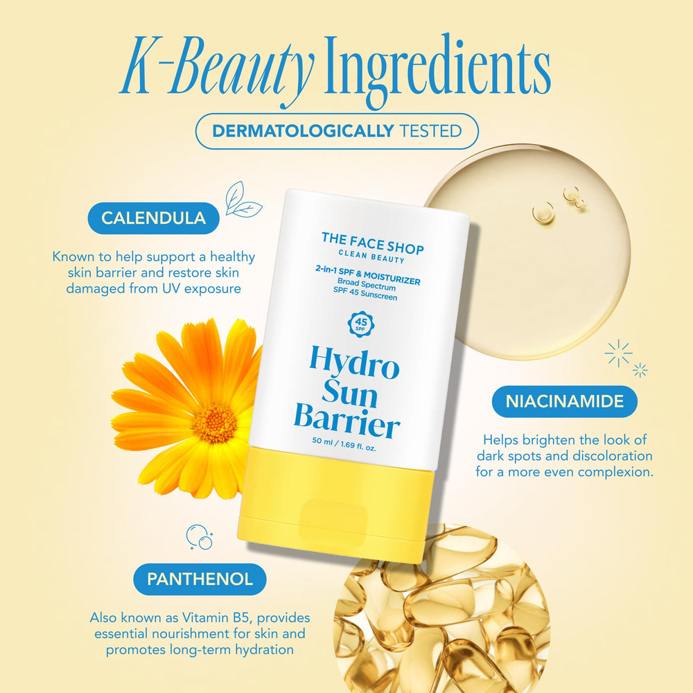 The Face Shop Hydro Sun Barrier priming under makeup for a smooth base.