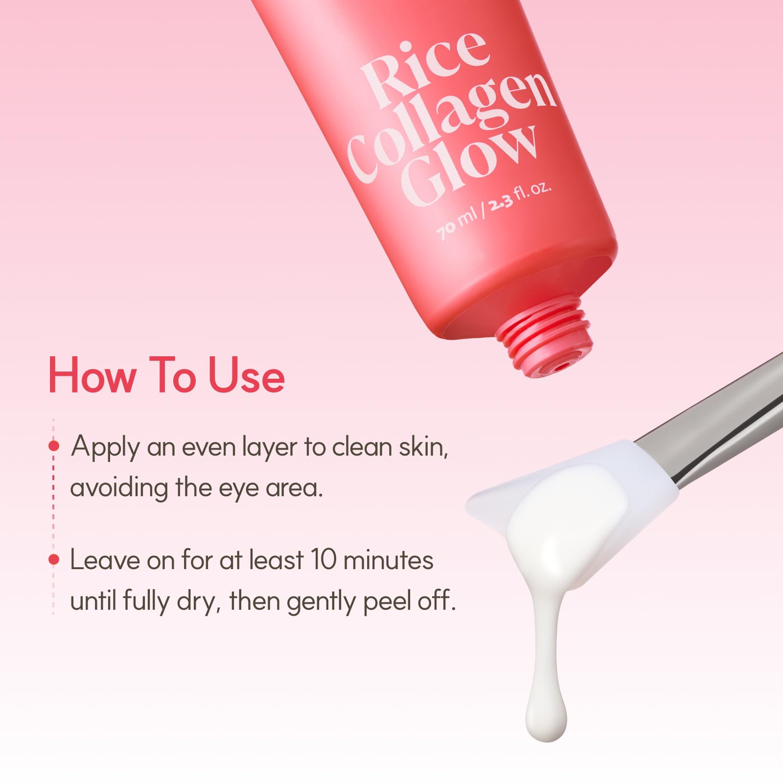 The Face Shop Pink Collagen Wrapping Mask peel-off application demonstrates quick radiance boost.