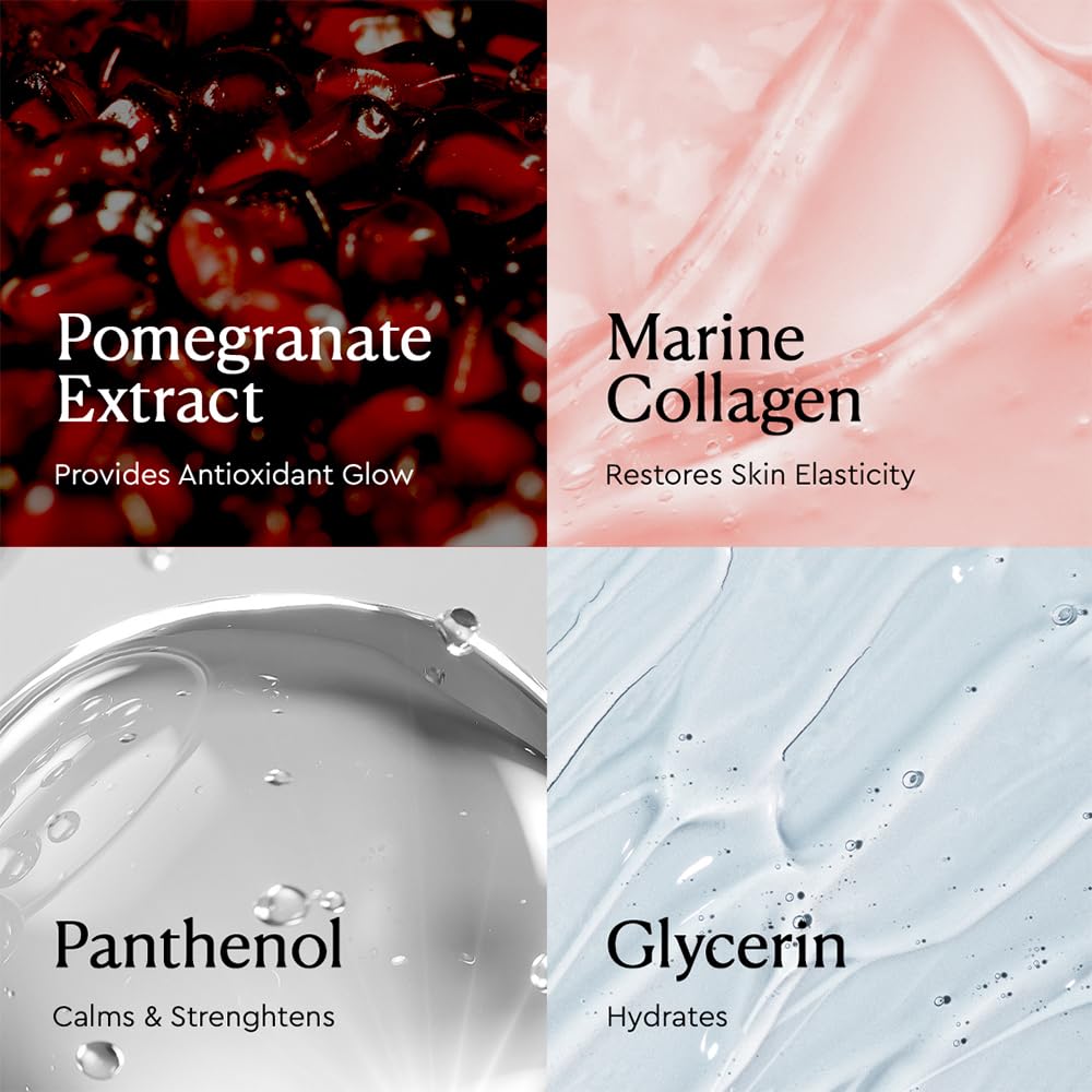 The Face Shop Pomegranate & Collagen emulsion bottle highlights easy, daily-use packaging.