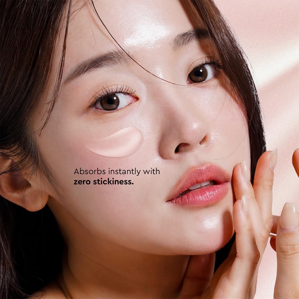 The Face Shop Pomegranate & Collagen emulsion texture swatch showing silky, moisturizing consistency.