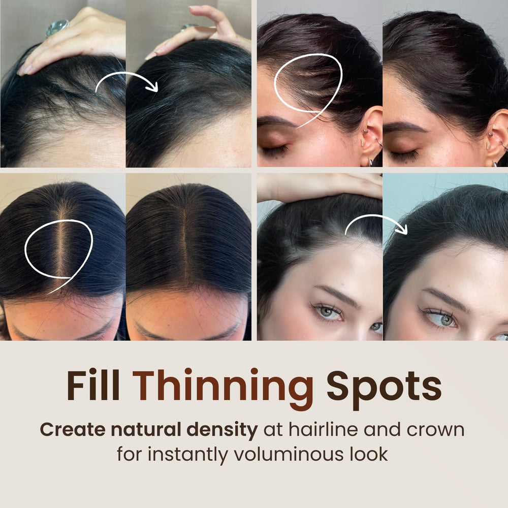 The Face Shop Quick Hair Puff natural brown built-in mirror for on-the-go touch ups.