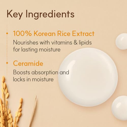 The Face Shop Rice Extract ingredient illustration highlights natural rice extract benefits